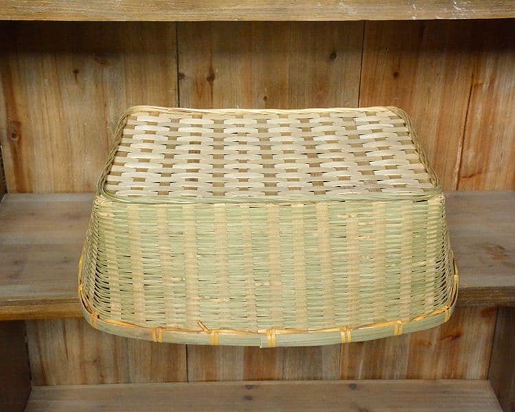 竹細工 果物皿 菓子入れ 小物入 水切り皿 手作工芸品 フルーツバスケット