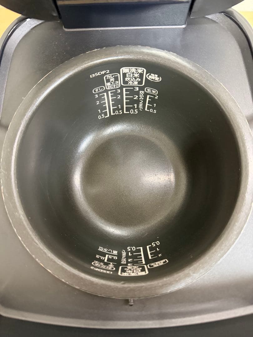 アイリスオーヤマ IH炊飯器KRC-IC30-B 3合炊き 銅釜 2018年製