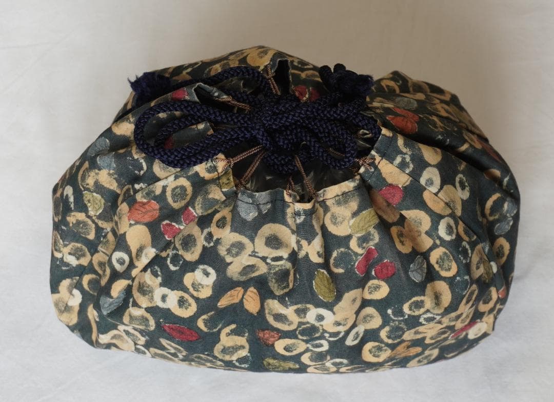 更紗柄 ハンドメイド 巾着 バッグ【新品・未使用】