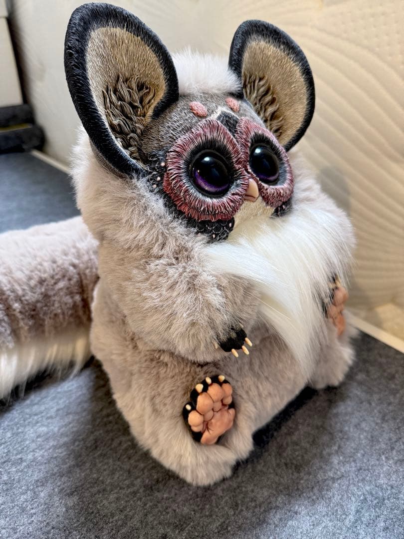アートドール ハンドメイド 幻獣 海外作家 グリフィン フクロウ ぬいぐるみ