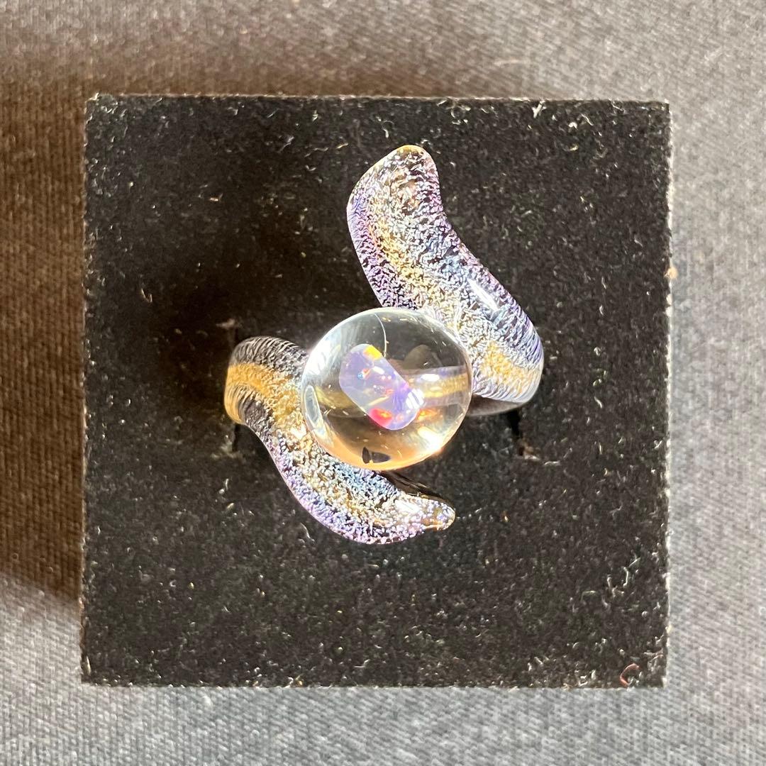 Xodas リング 指輪 ボロシリケイトガラス Dicro Opal