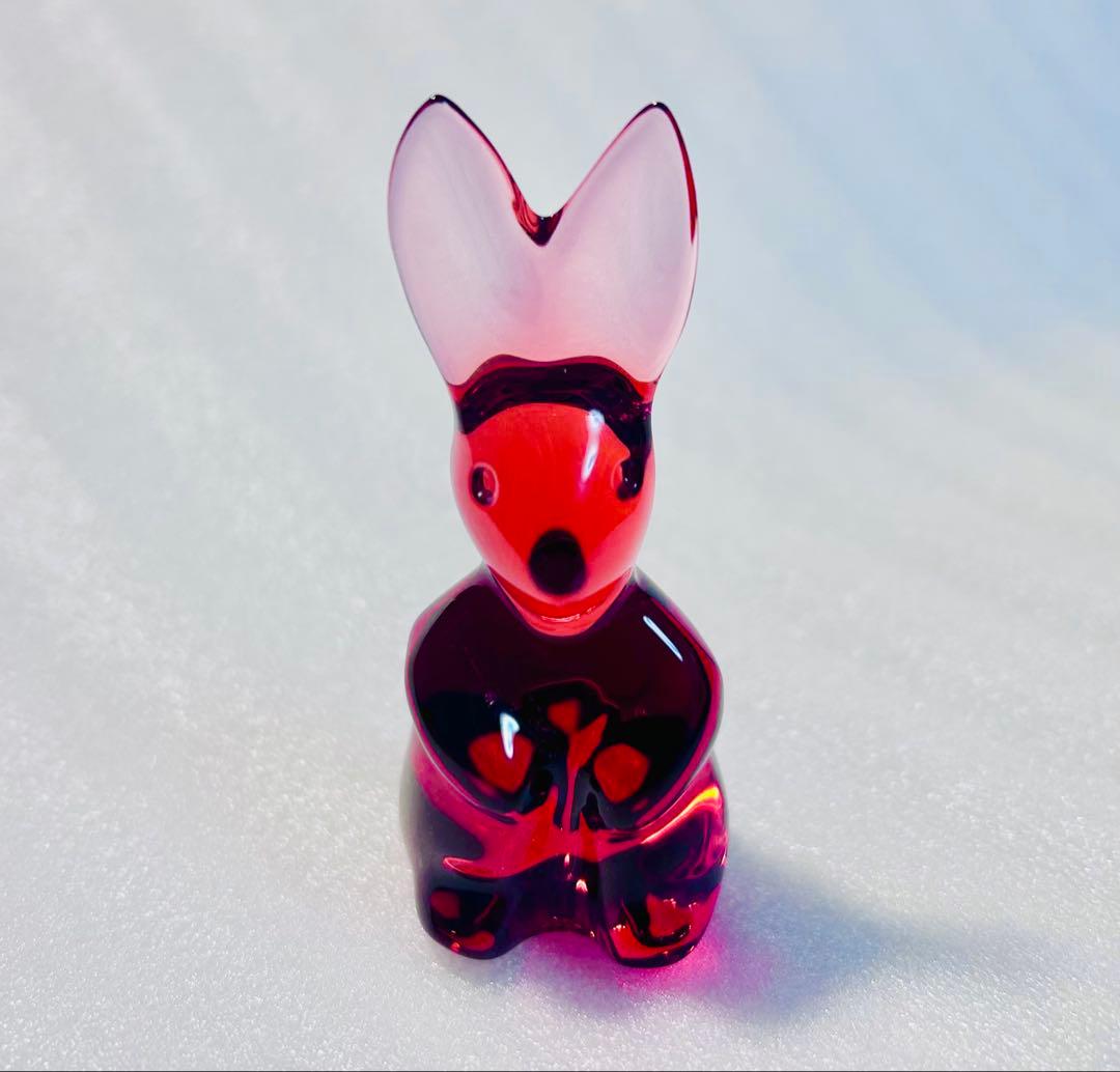 バカラ Baccarat Zodiac うさぎ Rabbit 卯 レッド
