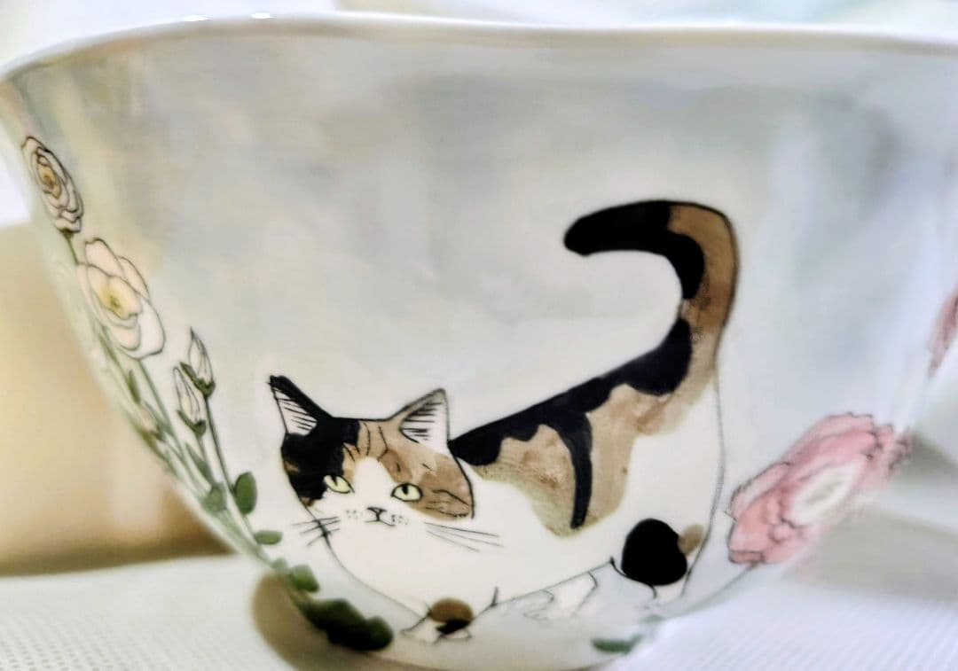 清水直子　猫　どんぶり　2