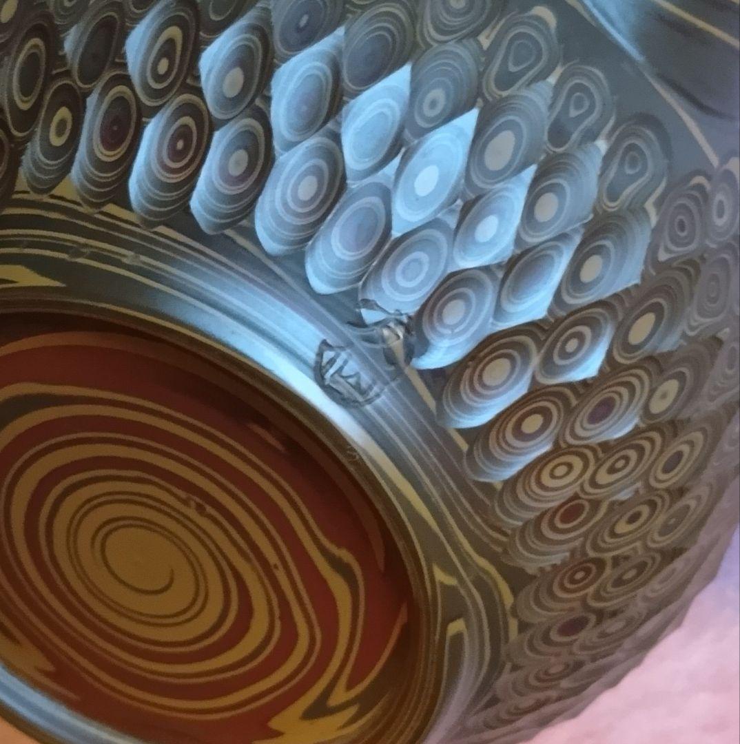 常滑焼 急須 友仙 丸練込 網目カット