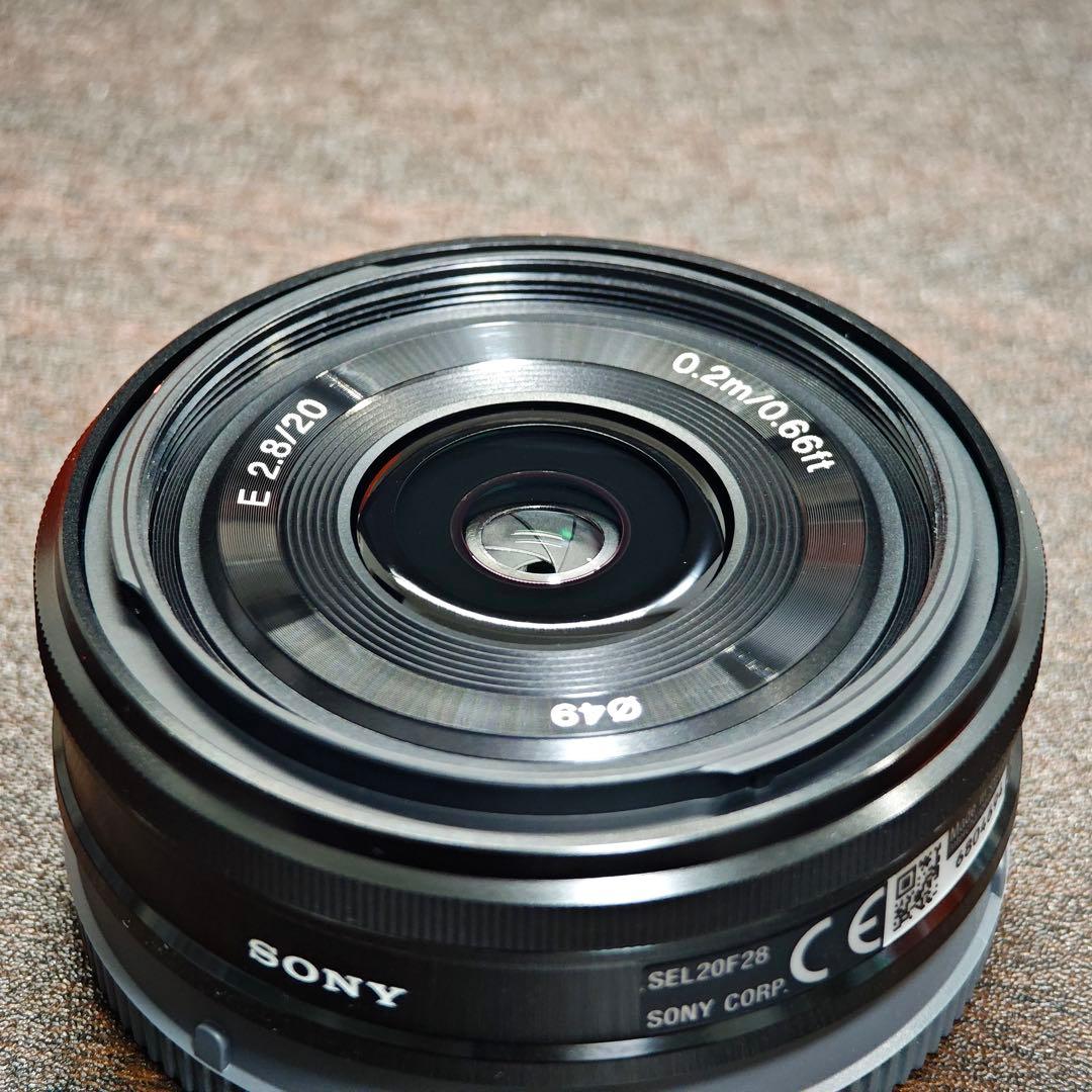 【美品】SONY ソニー E 20mm F2.8 SEL20F28 付属品完備
