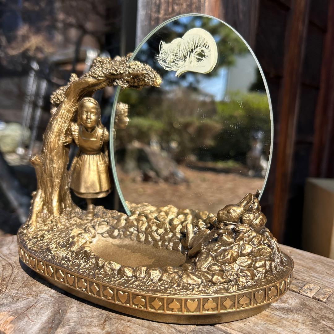 箱入AliceRoom WOODREX 不思議の国のアリス 鏡 小物入れ