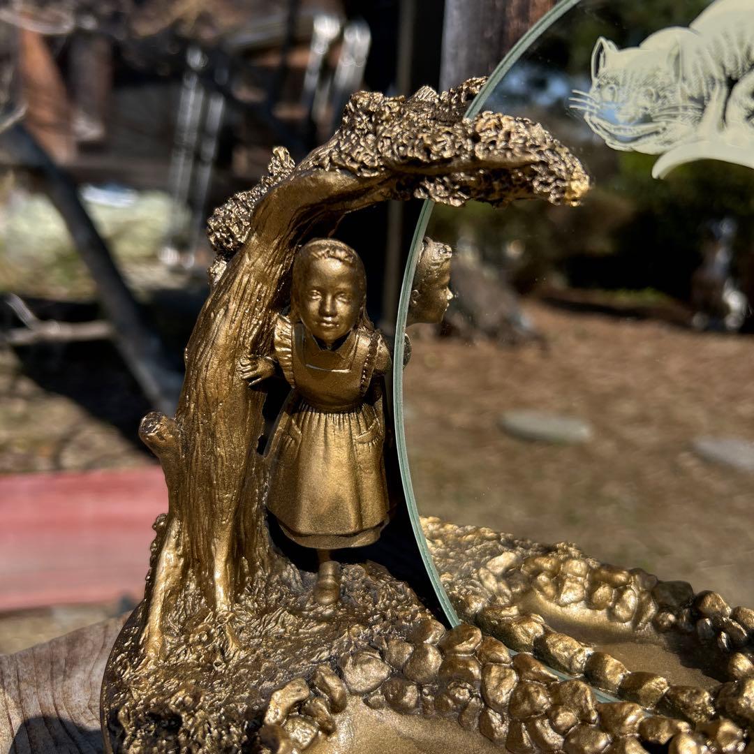 箱入AliceRoom WOODREX 不思議の国のアリス 鏡 小物入れ