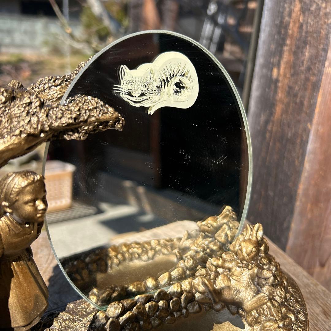 箱入AliceRoom WOODREX 不思議の国のアリス 鏡 小物入れ