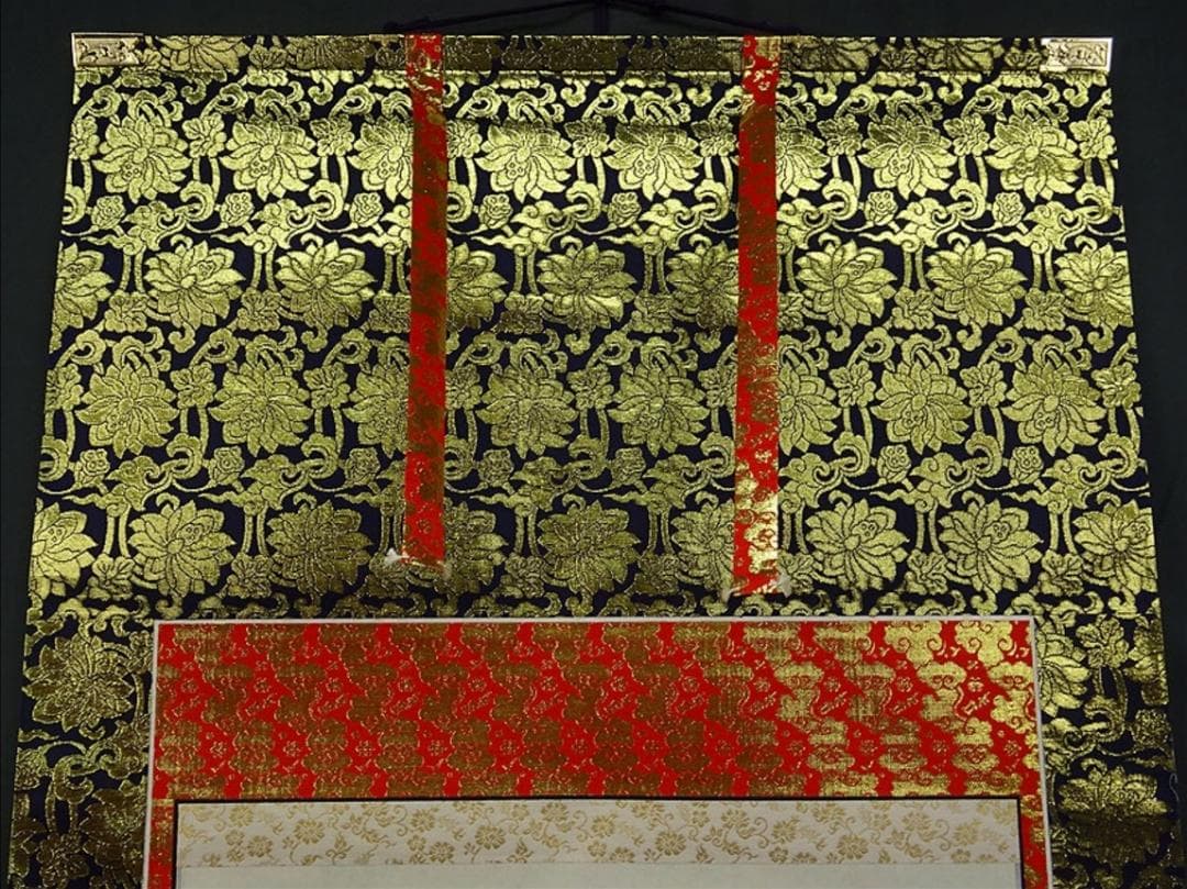 掛軸『西国三十三ヶ所観音霊場御朱印』仏画 絹本 箱無し 掛け軸 a06115