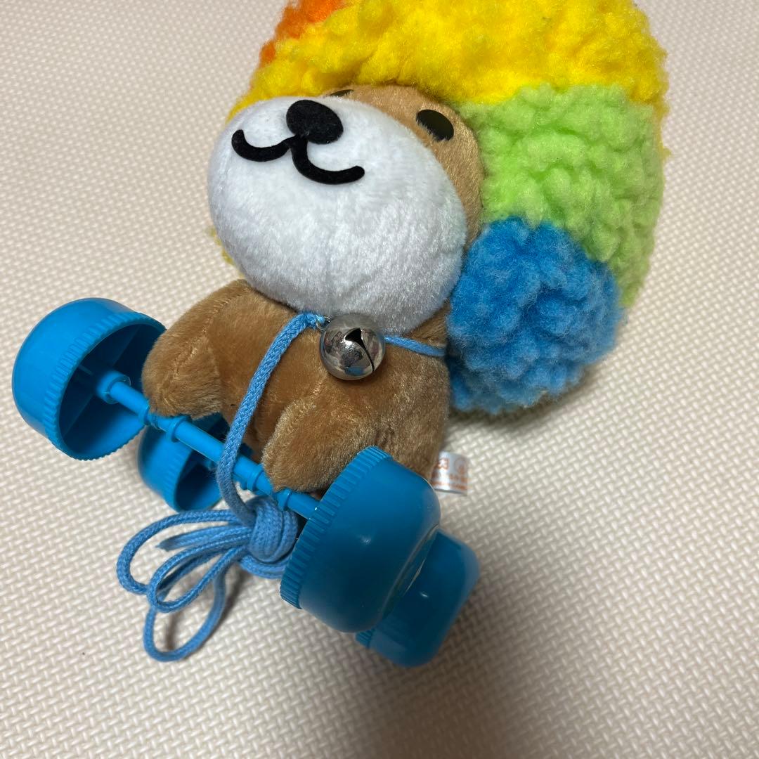 激レア アフロ犬 レインボー おさんぽぬいぐるみ