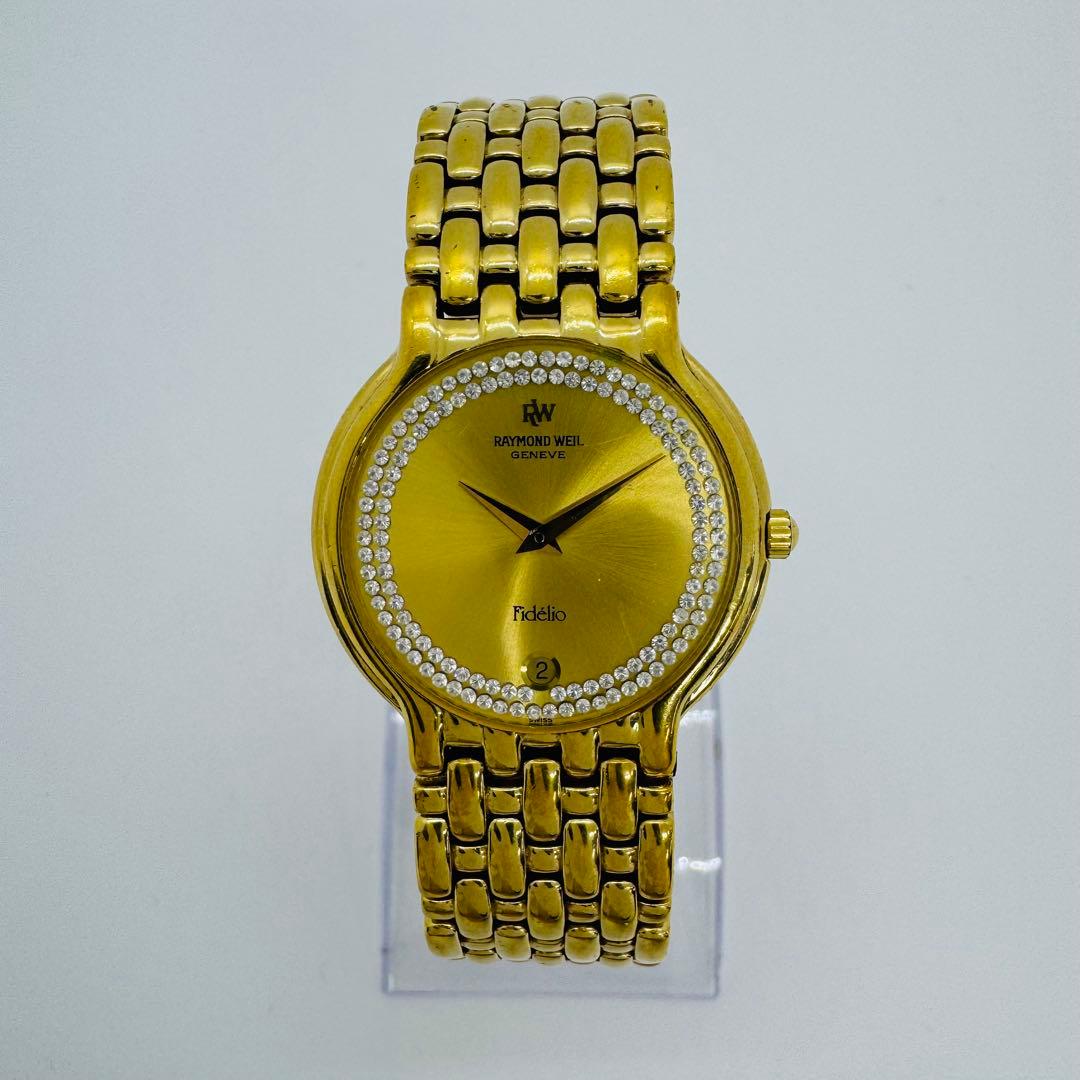✨RAYMONDWEIL✨レイモンドウェイル✨クォーツ✨ゴールド文字盤✨腕時計✨