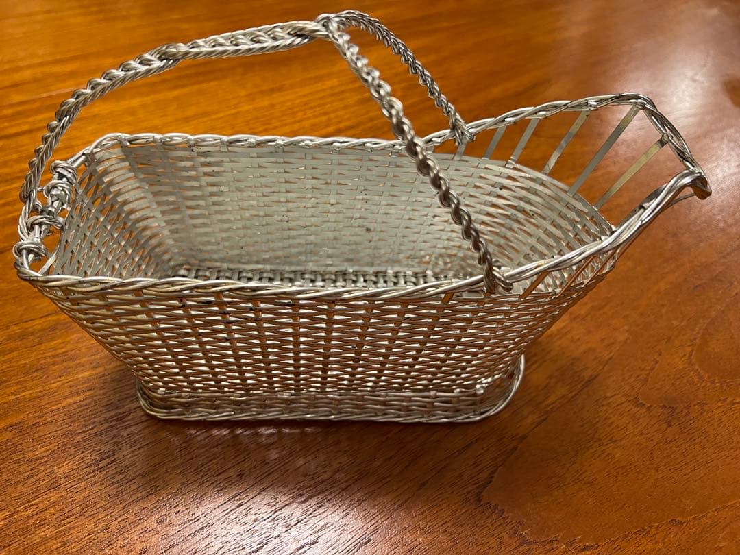 クリストフル　ワインボトルバスケット　シルバーコーティング　ヴィンテージ