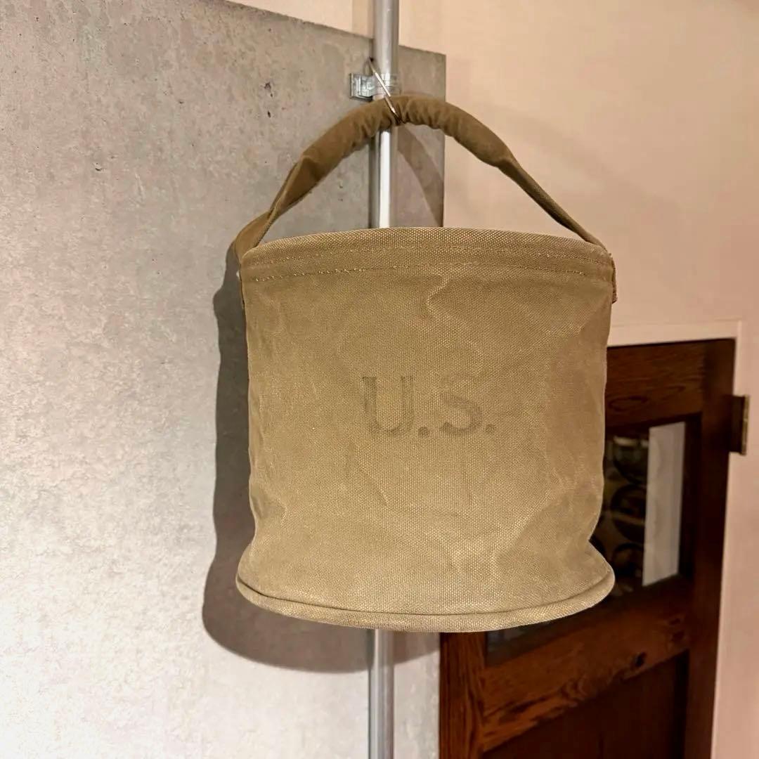 40s 1944 ミリタリー キャンバス バケツ バケット US アンティーク