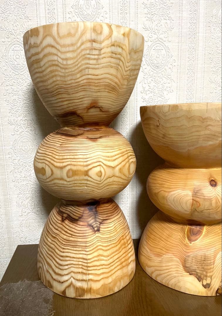 (あめ様確認用) 丸太　花瓶台 フラワースタンド