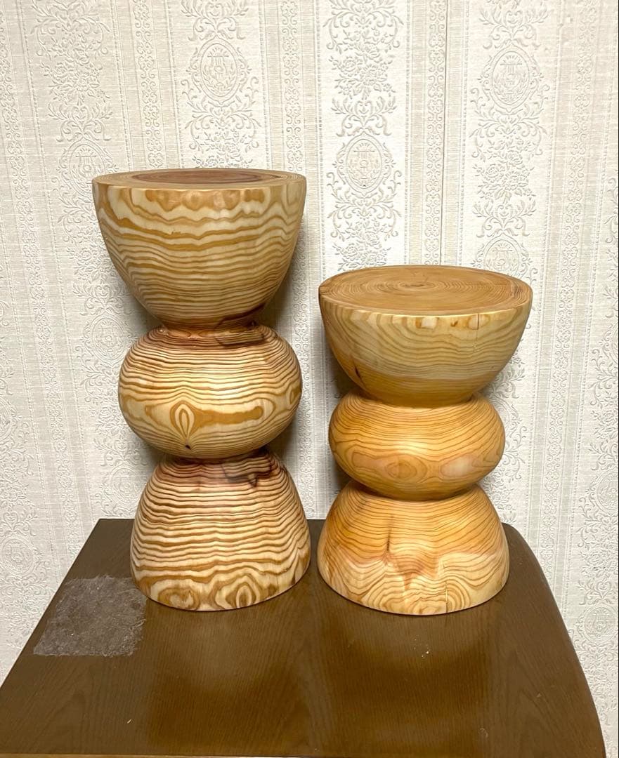 (あめ様確認用) 丸太　花瓶台 フラワースタンド