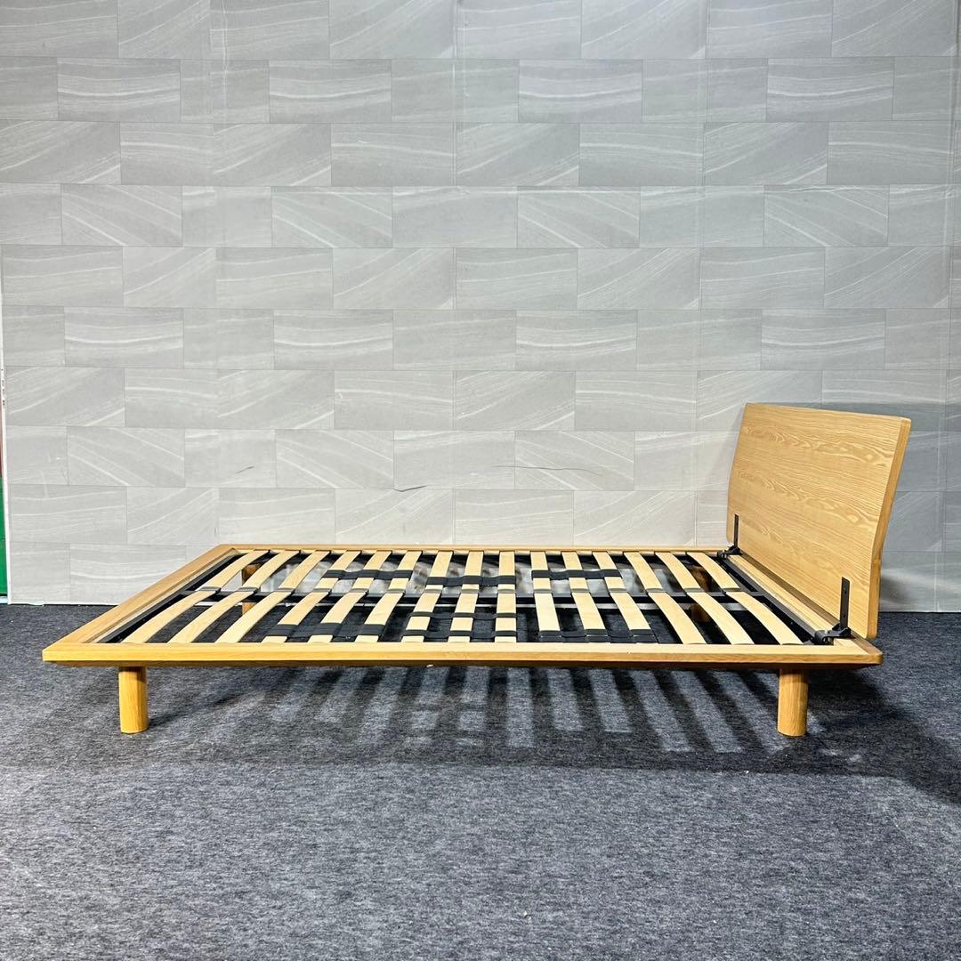 MUJI 無印良品 無印 ベッドフレーム ダブル 天然木 シンプル d5411
