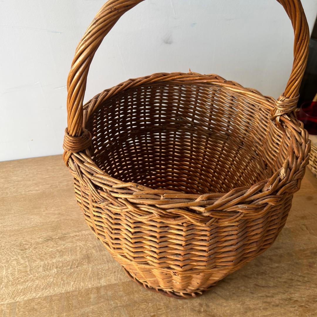 北欧ヴィンテージ　デンマークで買ったカゴ