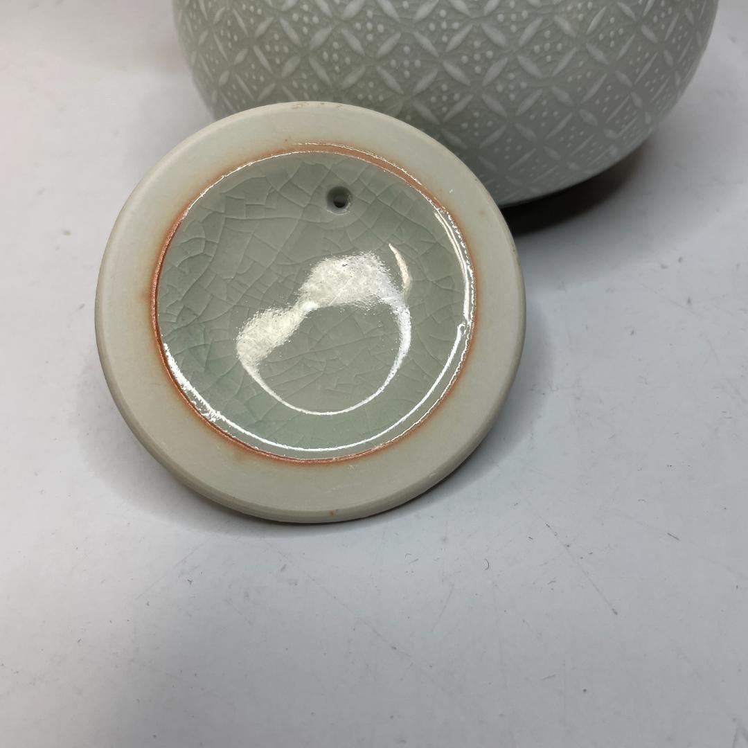 【未使用品】久谷焼 仙龍 蓋付 急須 湯呑み 5客 セット 白七宝