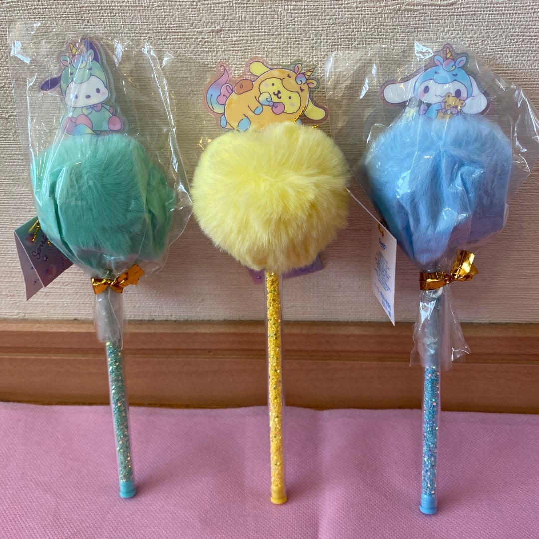 サンリオ ハローキティ マイメロディー クロミ ボールペン ファー付きボールペン