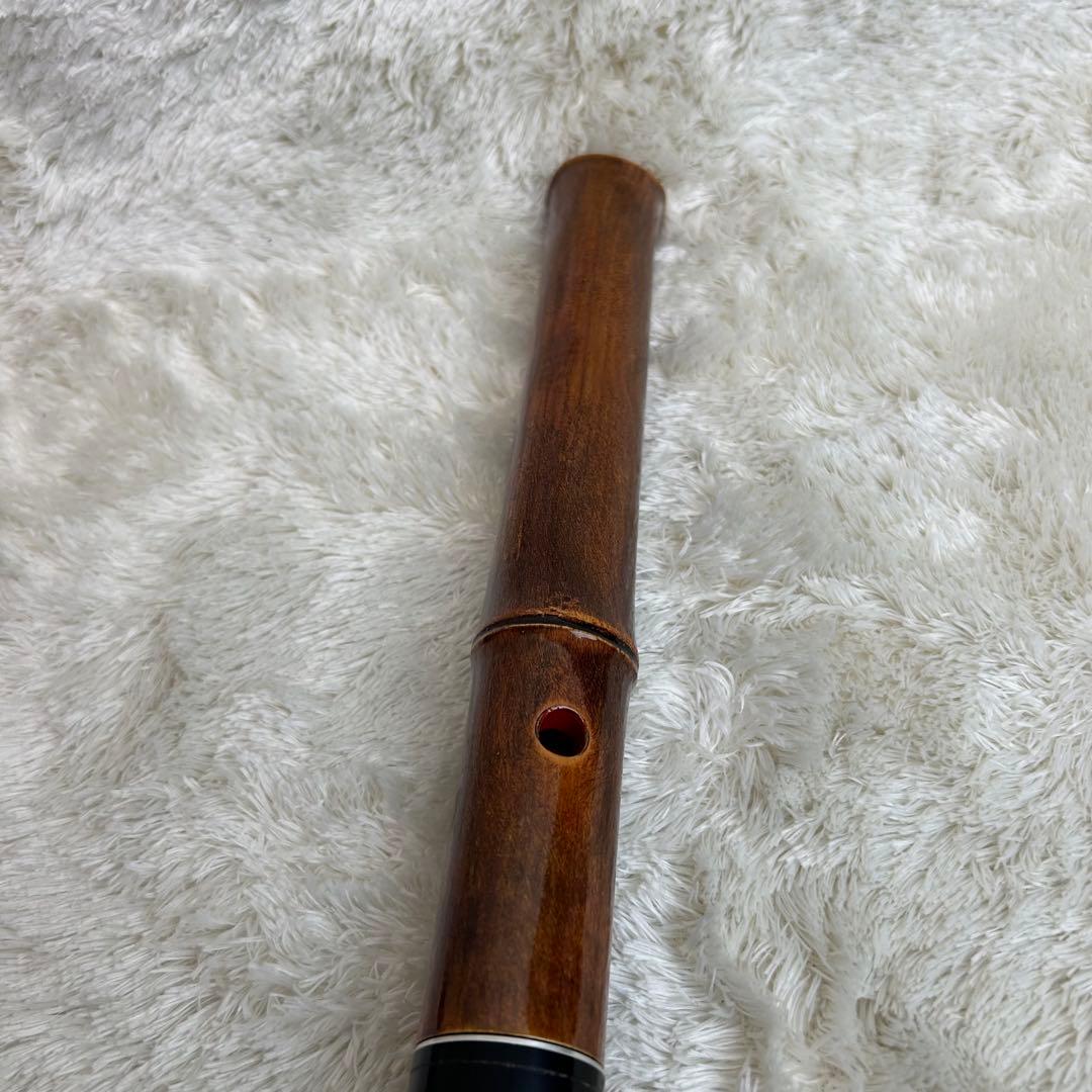【極美品】尺八　竹峯　一尺八寸　和楽器　収納袋　マウスピース