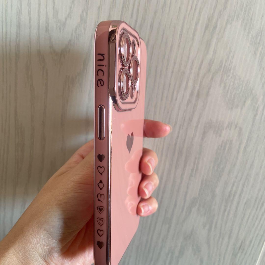 【大幅値下げ❣️】iPhone 15 Pro スマホケース 豪華でかわいいハート
