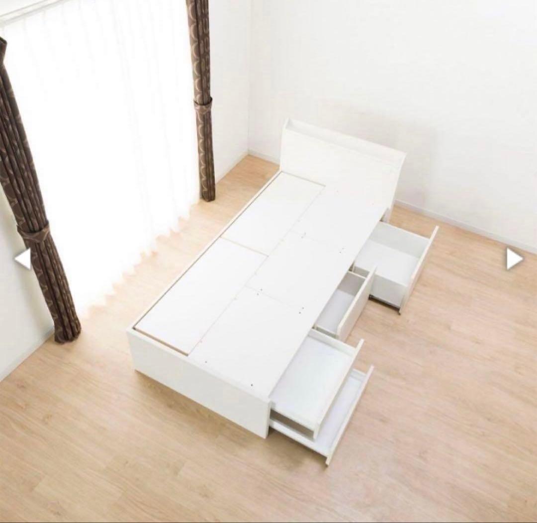 美品　ニトリ　シングルベッドフレーム(ジオ チェスト40J WW)