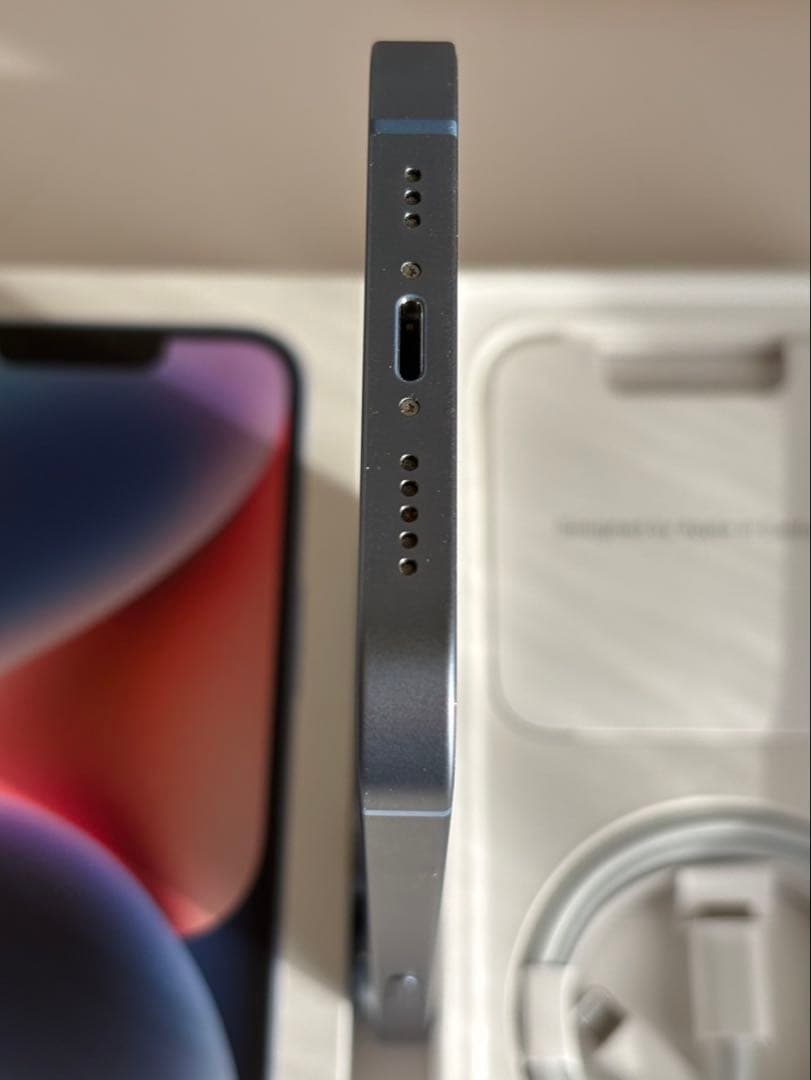 【美品】iPhone14 本体 ブルー 128GB SIMフリー 残債無89％