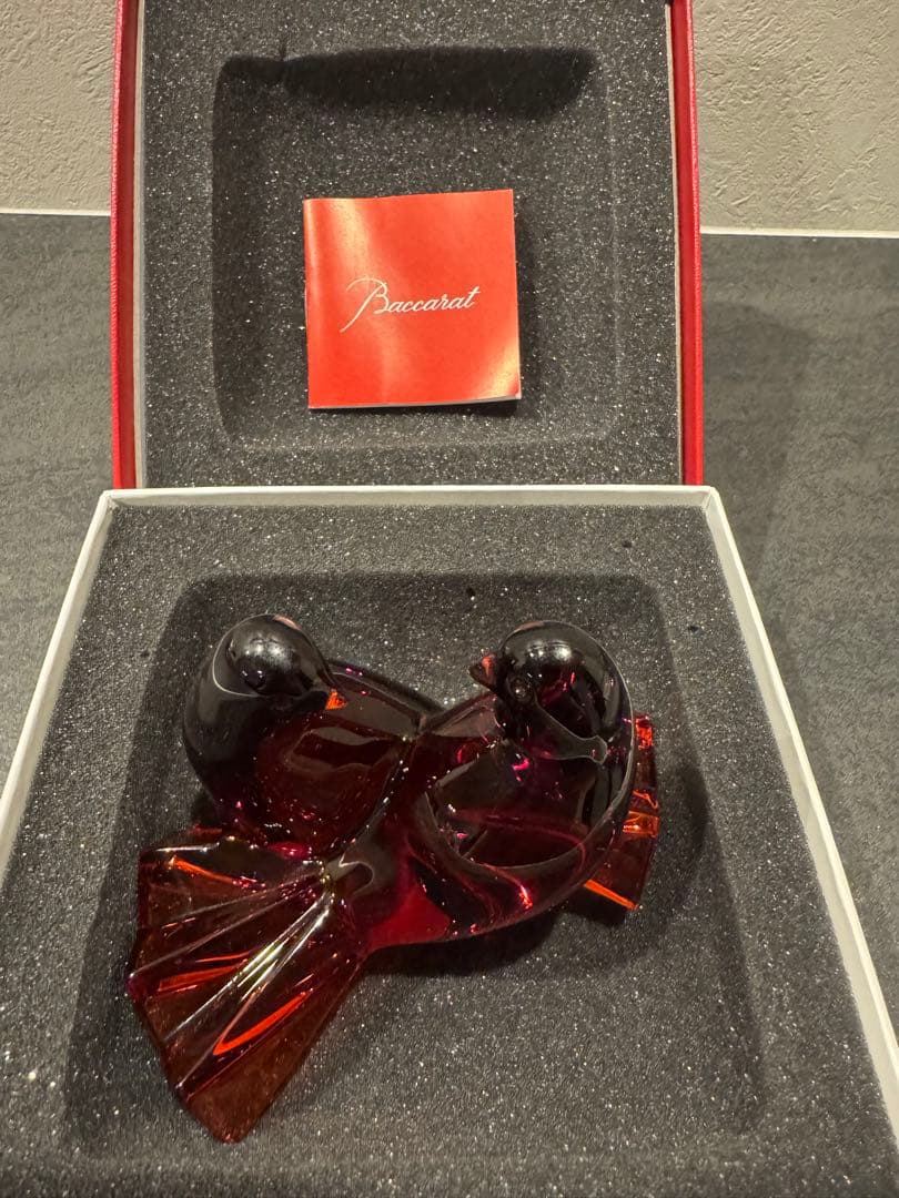 Baccarat バカラ 鳩の置物