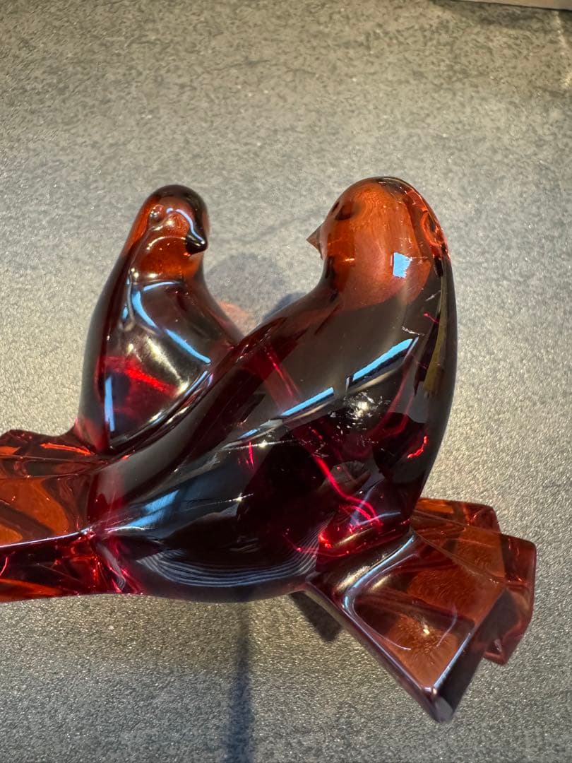 Baccarat バカラ 鳩の置物