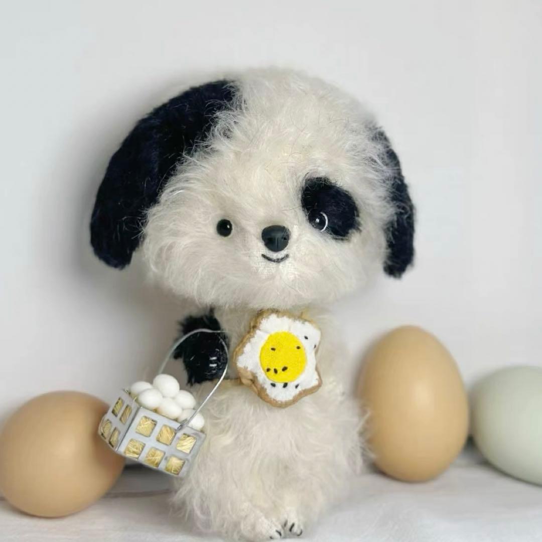 ドヤ顔ワンワン 仔犬 アーティストベア ぬいぐるみ ハンドメイド 海外作家様