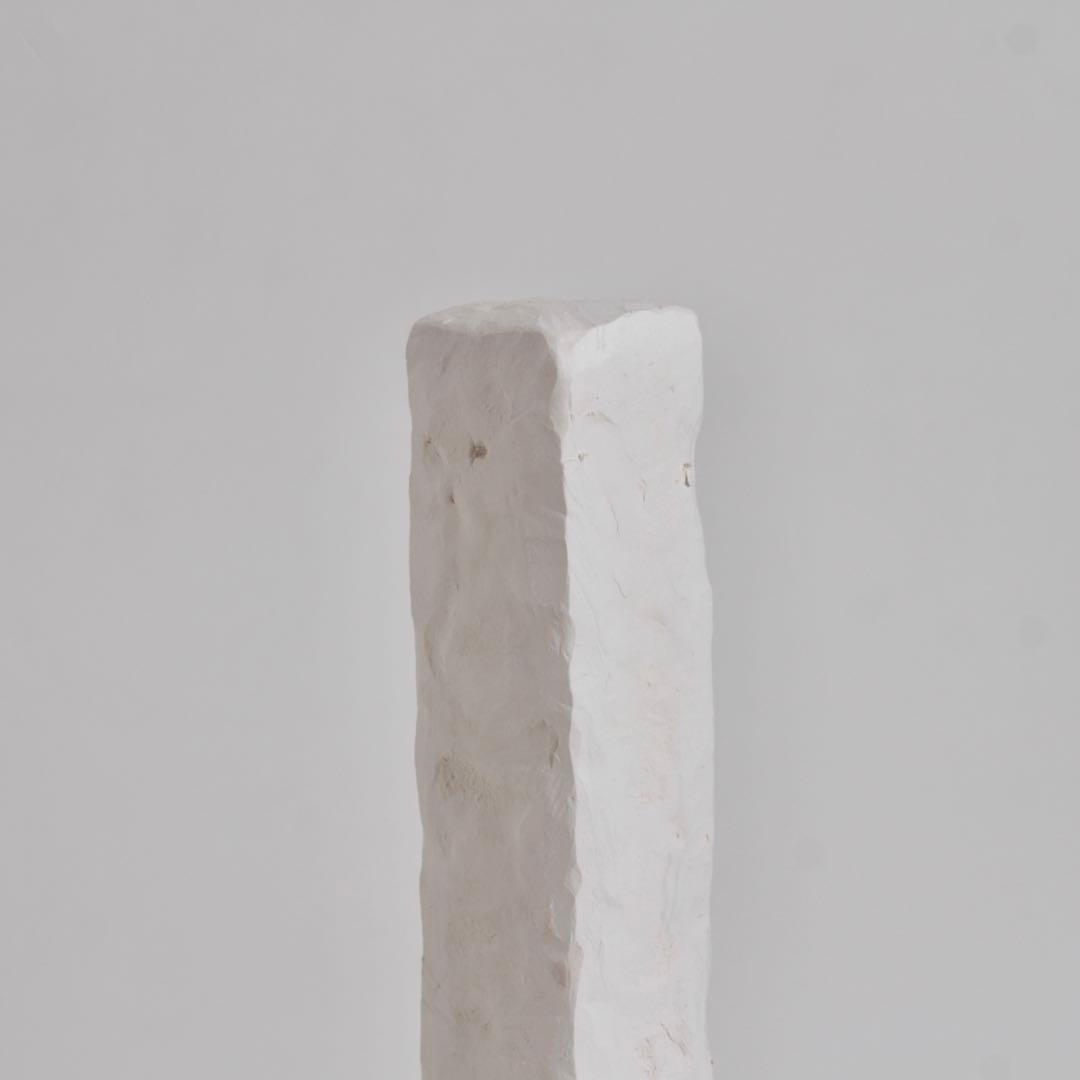 石塑粘土 立体作品 「高い塔の家」 現代美術 sculpture