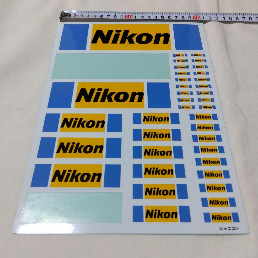 ニコン純正 Nikon ロゴ ステッカー A4サイズ
