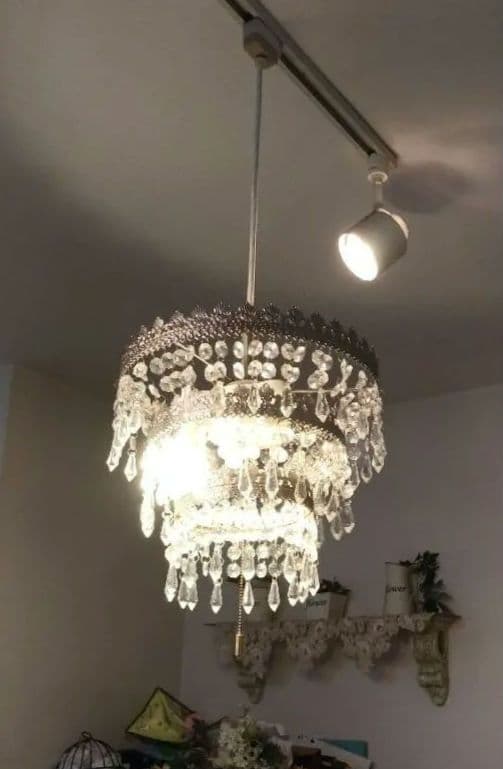 アンティークシャンデリア 小型 可愛い 幻想的