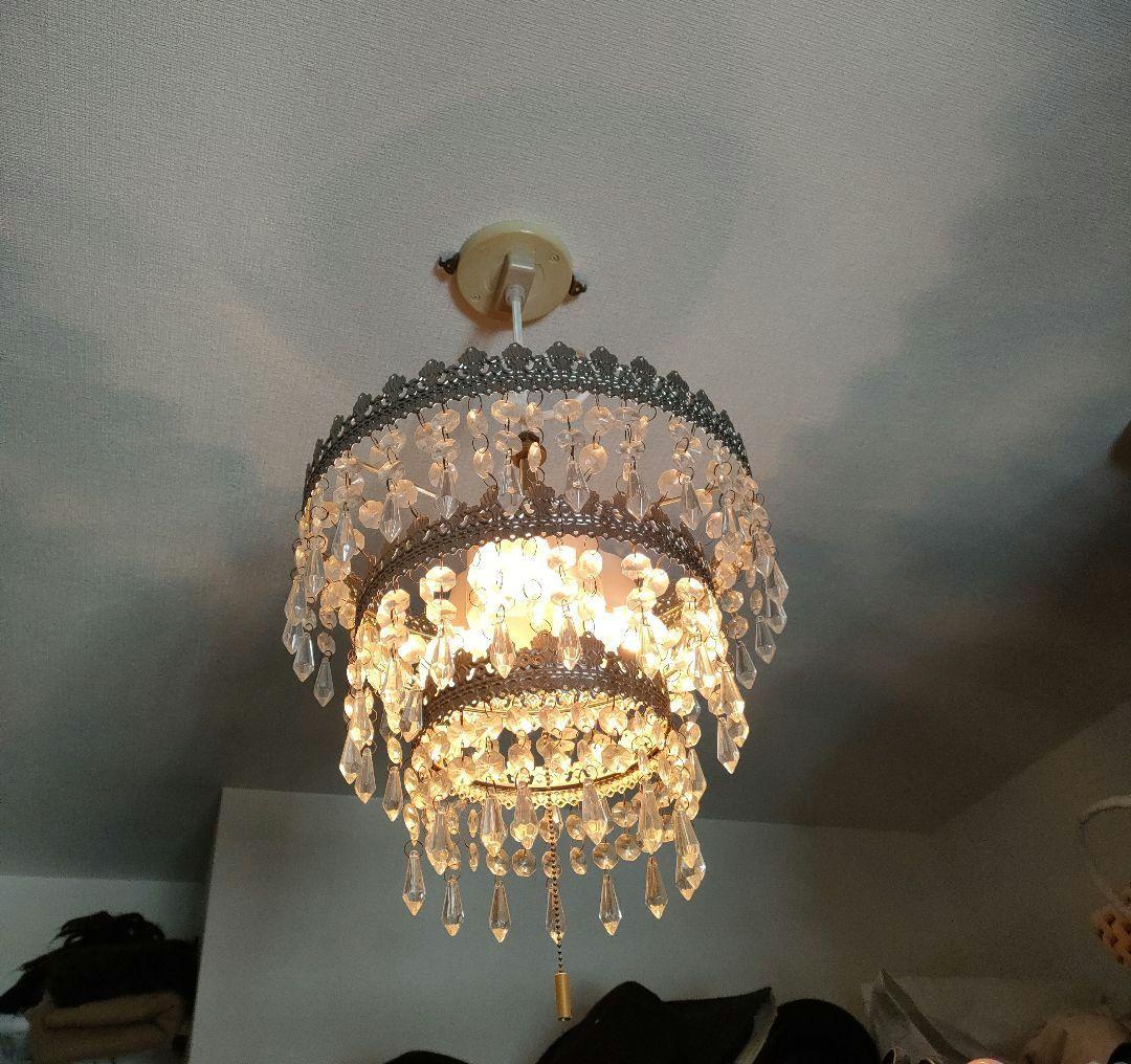 アンティークシャンデリア 小型 可愛い 幻想的