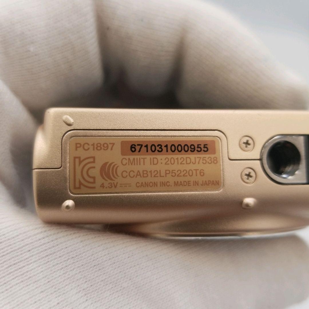 【動作品】キャノン　Canon　IXY コンパクトデジタルカメラ　ゴールド