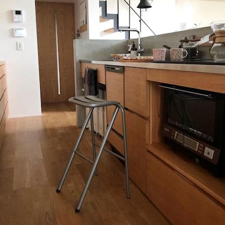 BENT HIGH STOOL スツール BLACK(JTH06)