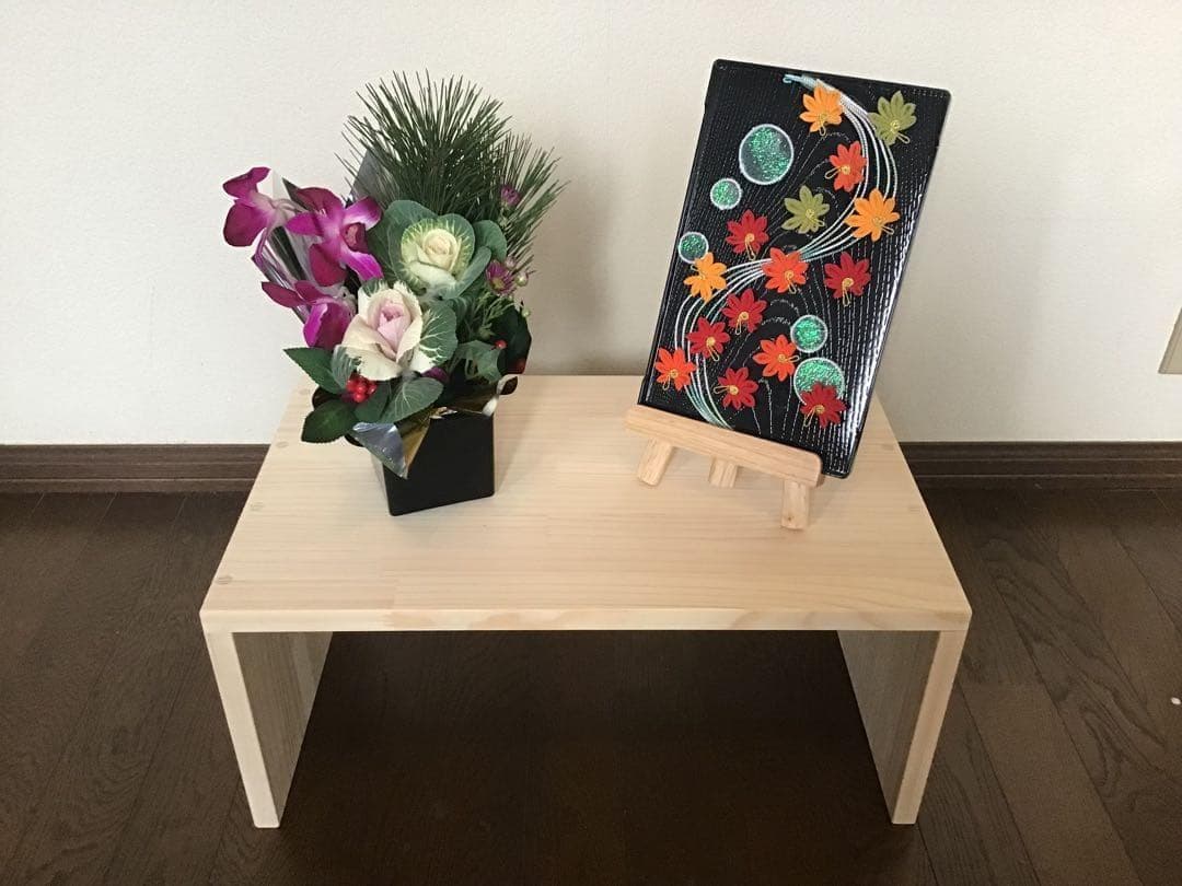 【ミーシャ】コの字ラック　2台セット　木製棚　ハンドメイド　飾り棚としても