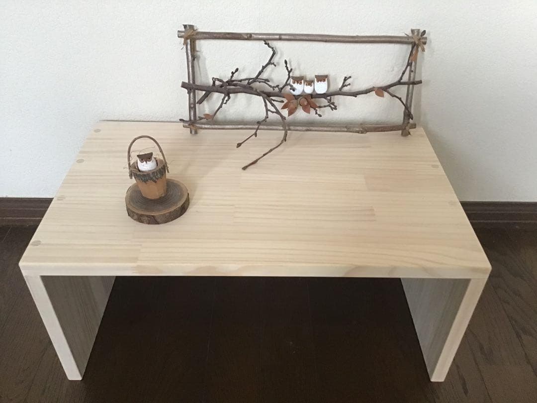 【ミーシャ】コの字ラック　2台セット　木製棚　ハンドメイド　飾り棚としても