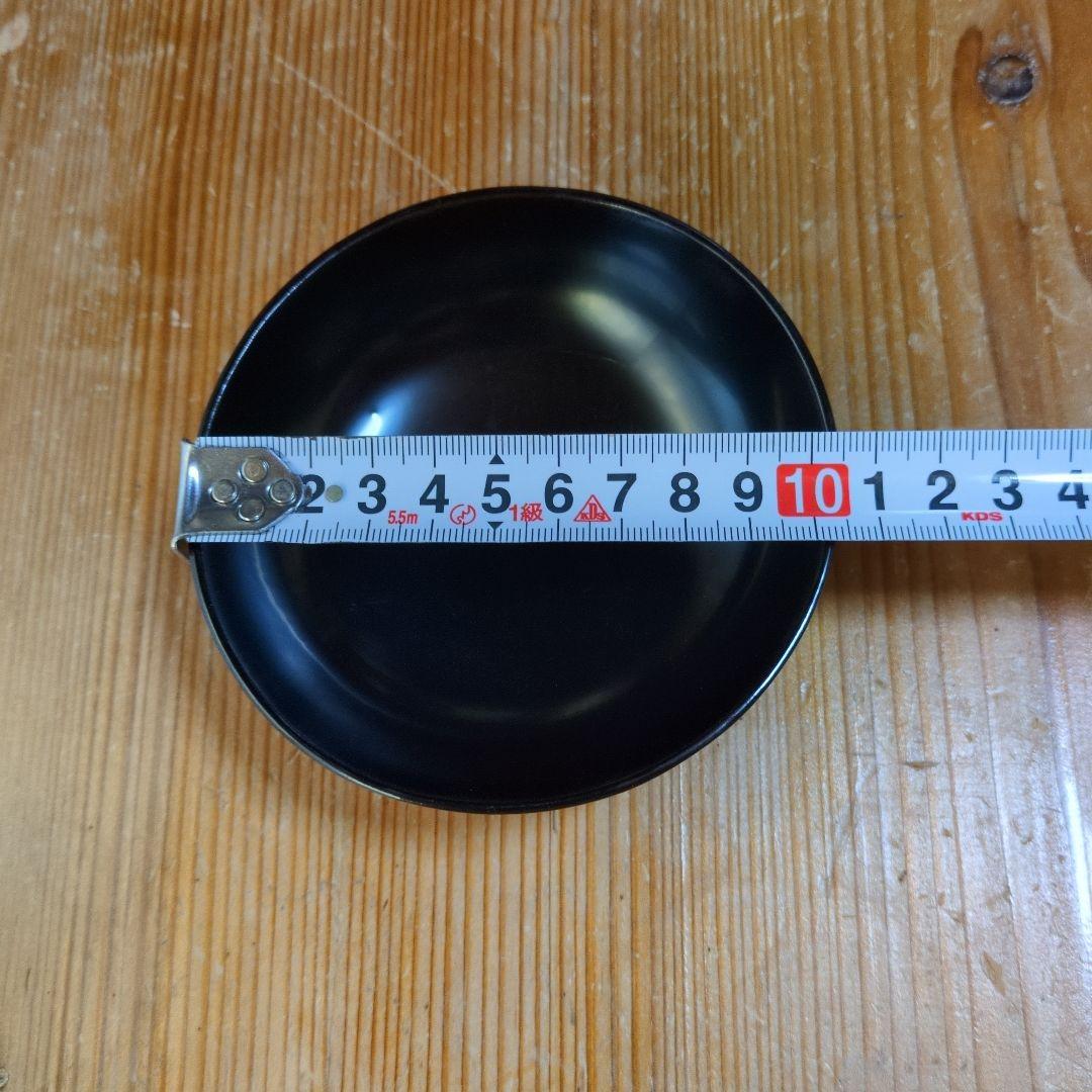 漆器製　黒　膳セット　お盆付き　計5セット