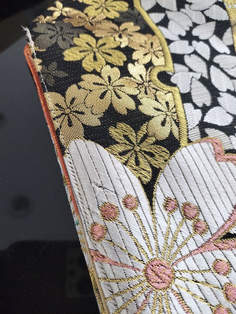 A965逸品‼️西陣織‼️全通‼️リバーシブル‼️テーブルランナー2m11cm