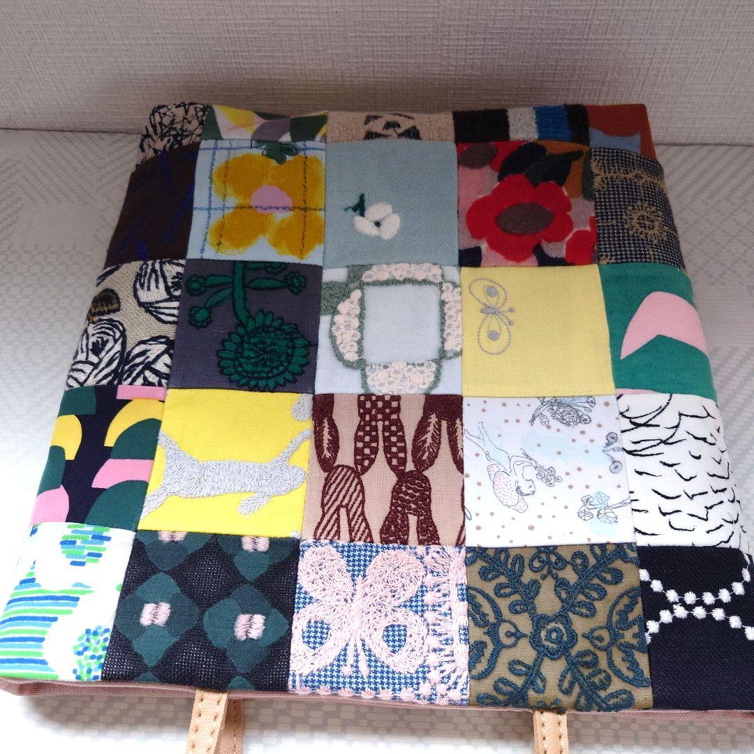 ミナペルホネン　パッチワーク　tanpopo　マチありトートバッグ