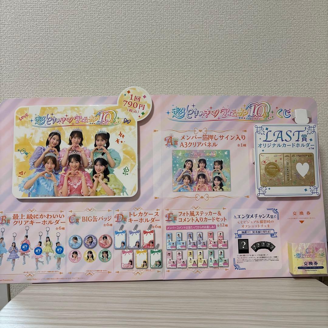 超ときめき♡宣伝部10th ANNIVERSARYくじ A賞 販促品のパネルつき