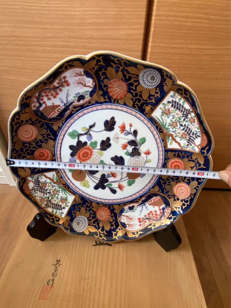有田焼 其泉窯琳派古伊万里 盛皿 飾皿 　箱付