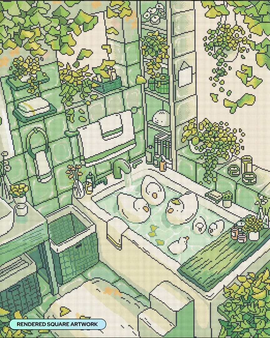 ダイヤモンドアートクラブ DAC*Duck Bath*
