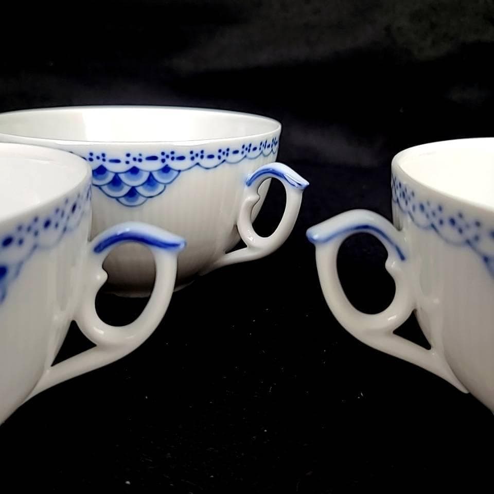 ♪美品♪ロイヤルコペンハーゲン　プリンセス　ブルー　スープカップ　3客 4