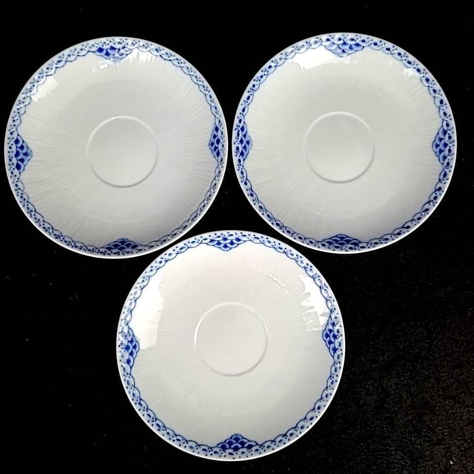♪美品♪ロイヤルコペンハーゲン　プリンセス　ブルー　スープカップ　3客 4