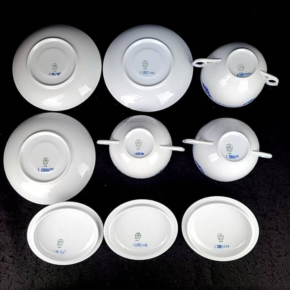 ♪美品♪ロイヤルコペンハーゲン　プリンセス　ブルー　スープカップ　3客 4