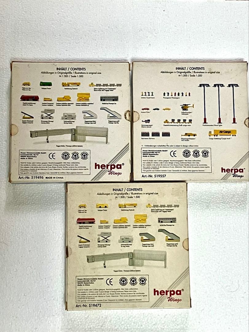 herpa 空港用アクセサリーセット 1/500