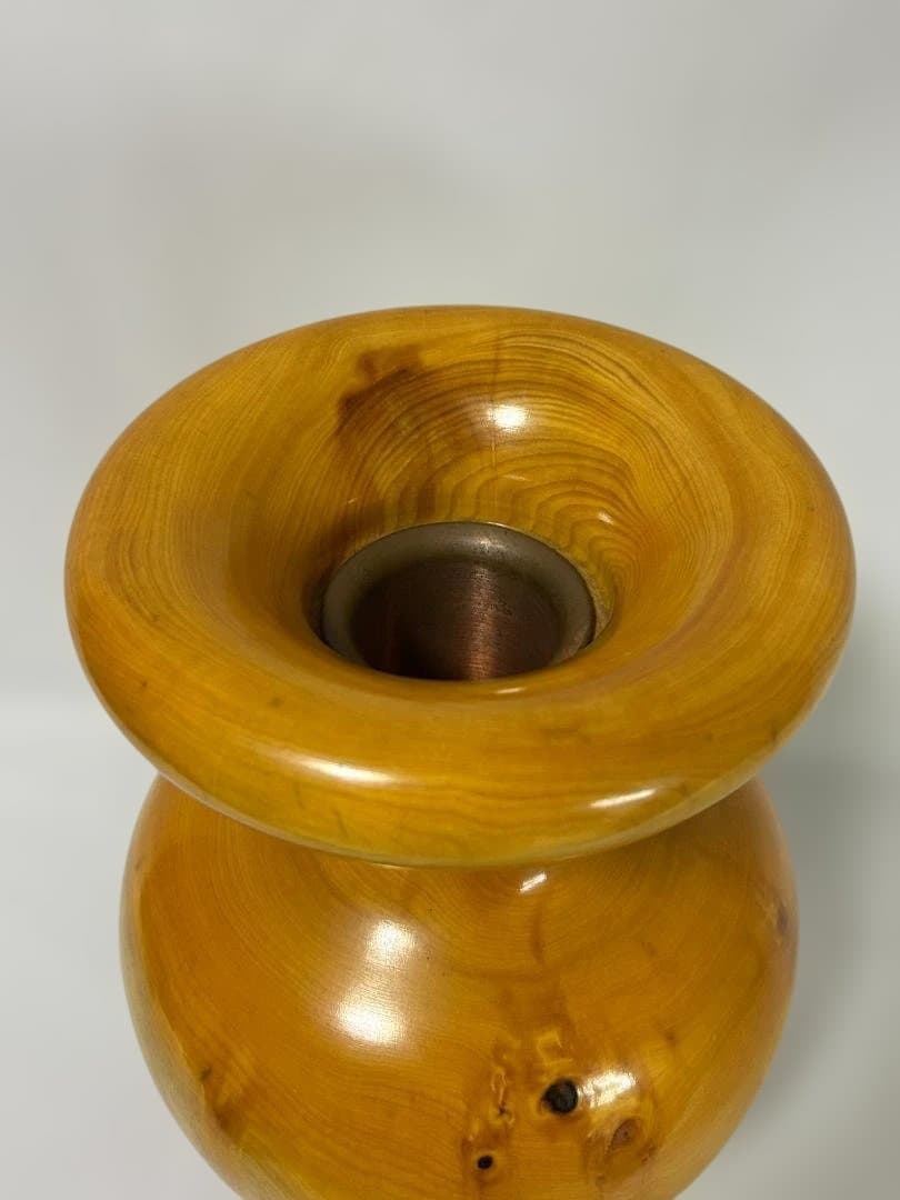 花器 かやの木 銅 水入れセット