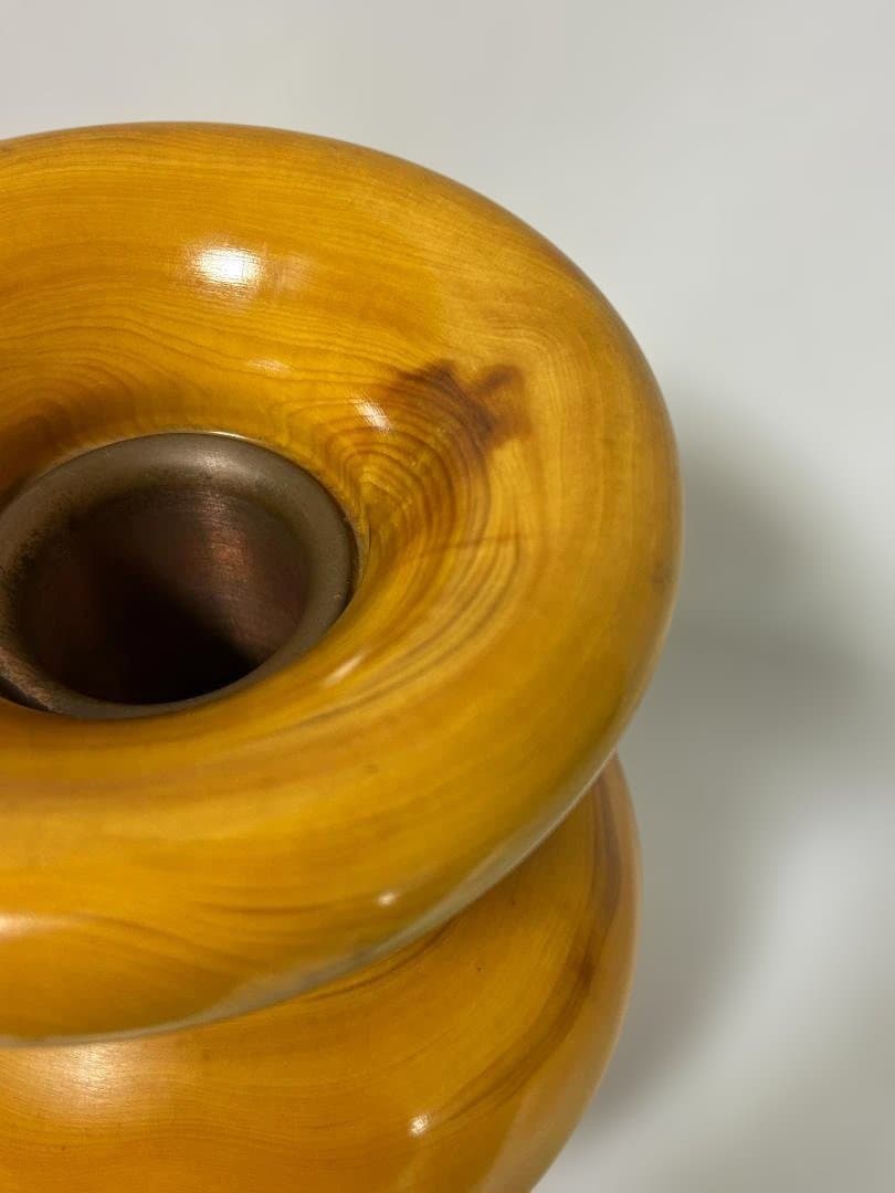 花器 かやの木 銅 水入れセット